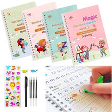 SANK MAGIC PRACTICE COPYBOOK | Writing Practice Book for Children, Best Book for Kids Writing Practice, 4 Books 10 Refills 1 Pen