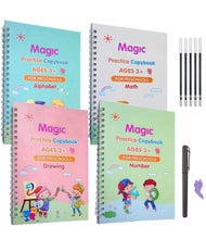 SANK MAGIC PRACTICE COPYBOOK | Writing Practice Book for Children, Best Book for Kids Writing Practice, 4 Books 10 Refills 1 Pen