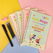 SANK MAGIC PRACTICE COPYBOOK | Writing Practice Book for Children, Best Book for Kids Writing Practice, 4 Books 10 Refills 1 Pen